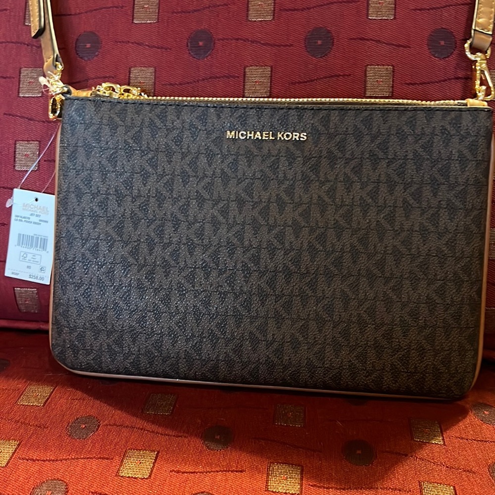 Michael Kors Jet Set Large Double Pouch Crossbody